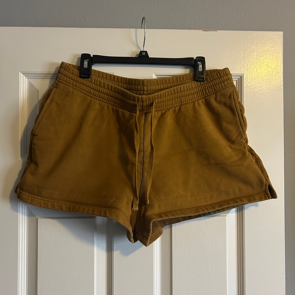 Girlfriend Collective Mustard Sweatshorts